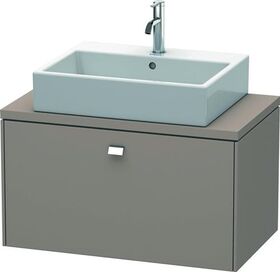 Duravit Konsolenunterschrank BRIOSO Griff chrom 442x820x480mm basalt matt