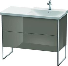 Duravit Waschtischunterbau XSQUARE Be re 805x1010x473mm fla grey hochglanz