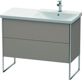 Duravit Waschtischunterbau XSQUARE Becken rechts 805x1010x473mm basalt matt