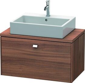 Duravit Konsolenunterschrank BRIOSO Griff chrom 442x820x480mm nussbaum natur