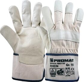 Handschuhe Top Rhein Gr.10 beige EN 388 PSA II PROMAT - VPE: 12