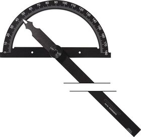 Winkelmesser Gradbogen-D.80mm Schenkel-L.120mm PROMAT