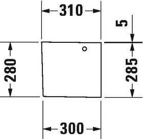 Duravit Halbsäule HAPPY D.2 210x310mm weiß WG