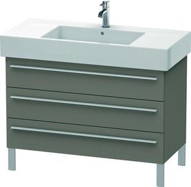 Duravit Waschtischunterbau X-LARGE 1000x470x588mm flannel grey seidenmatt