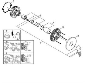 Grohe Einhand-Brausebatterie EUROSTYLE chr