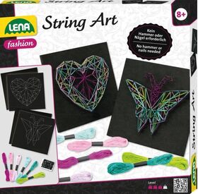 LENA String Art Schmetterling & Herz