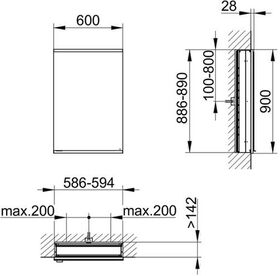 Keuco Spiegelschrank ROYAL MODULAR 2.0 Breite 600mm Höhe 900mm Tiefe 160mm