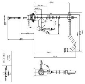 V&B Einhand-Spültischbatterie AVIA 2.0 Druck bronze