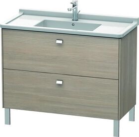 Duravit WT-Unterbau BRIOSO COMPACT Griffe chrom 693x1020x469mm pine silver