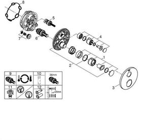 Thermostat GROHTHERM rd 1 ASV chr