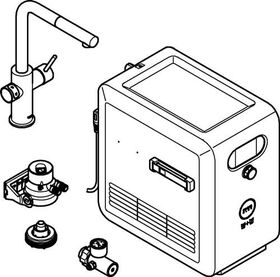 Grohe Einhand-Spültischbatterie-Set BLUE L-Auslauf chr