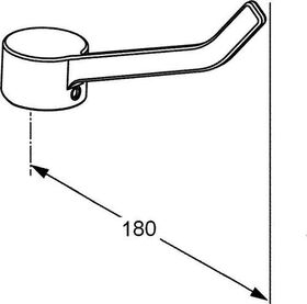 Kludi KLINIK-Armhebel PROVITA Ausladung 180mm chr