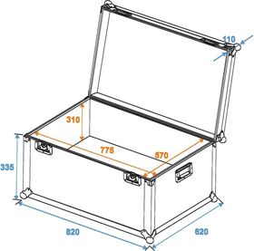 ROADINGER Universal-Transport-Case heavy 80x60cm