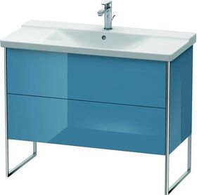 Duravit Waschtischunterbau XSQUARE 805x1010x473mm stone blue hochglanz