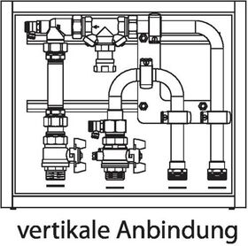 OV Anbindung Floorbox UV, vertikale Anbindung