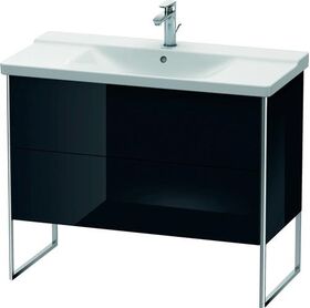 Duravit Waschtischunterbau XSQUARE 805x1010x473mm schwarz hochglanz