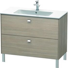 Duravit Waschtischunterbau BRIOSO Griffe chrom 683x1020x479mm pine silver