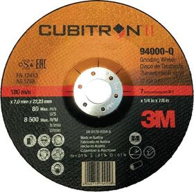 Schruppscheibe Cubitron™ II D125xS7mmKörnung 36+ gekr.INOX Bohr.22,23mm 3M - VPE: 10