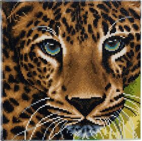 Crystal Art Leopard 30x30 cm