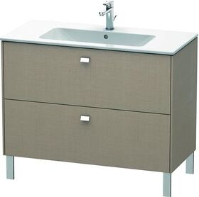 Duravit Waschtischunterbau BRIOSO Griffe chrom 683x1020x479mm leinen