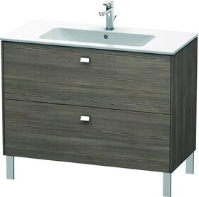 Duravit Waschtischunterbau BRIOSO Griffe chrom 683x1020x479mm pine terra