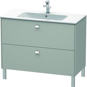 Duravit Waschtischunterbau BRIOSO Griffe chr 683x1020x479mm betongrau matt