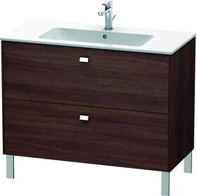 Duravit Waschtischunterbau BRIOSO Griffe chr 683x1020x479mm Kast. dunkel