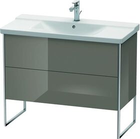 Duravit Waschtischunterbau XSQUARE 805x1010x473mm flannel grey hochglanz