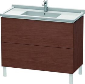 Duravit Waschtischunterbau L-CUBE 469x1020x712mm amerikanisch nussbaum