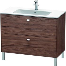 Duravit Waschtischunterbau BRIOSO Griffe chr 683x1020x479mm NB dunkel