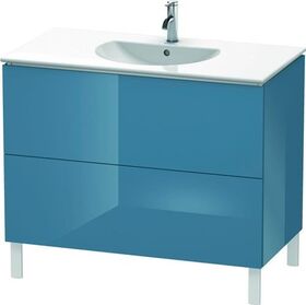 Duravit Waschtischunterbau L-CUBE 534x1020x704mm stone blue hochglanz