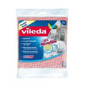 VILEDA Spültuch 30% Microfaser 36x34cm 2er Pack