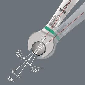 Ringmaulschlüssel 6003 Joker SW 15mm L.174mm Form A legierter WS WERA