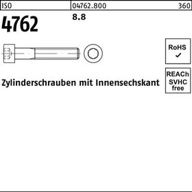 Zylinderschraube ISO 4762 Innen-6kt M12x 50 8.8 100 Stück - VPE: 100