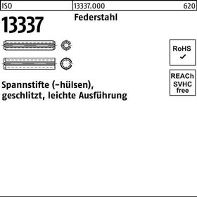 Spannstifthülse ISO 13337 geschlitzt 8x 14 Federstahl leichte Ausf. 100 Stück - VPE: 100