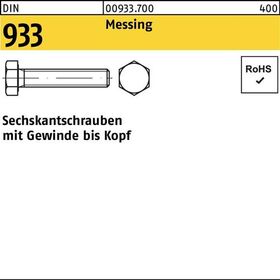 Sechskantschraube DIN 933 VG M5x 50 Messing 100 Stück - VPE: 100