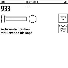 Sechskantschraube DIN 933 VG M24x 75 8.8 25 Stück - VPE: 25