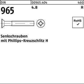 Senkschraube DIN 965 PH M4x 25-H 4.8 1000 Stück - VPE: 1000