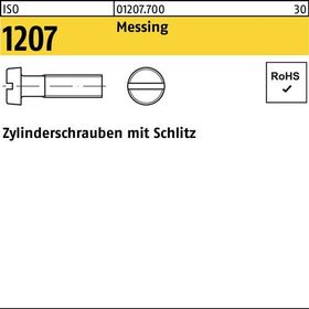 Zylinderschraube ISO 1207 Schlitz M3,5x 16 Messing 200 Stück - VPE: 200