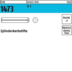 Zylinderkerbstift DIN 1473 4x 8 A 1 100 Stück - VPE: 100