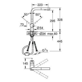 Grohe Einhand-Spültischbatterie MINTA 1/2Zoll L-Auslauf co sun gebü