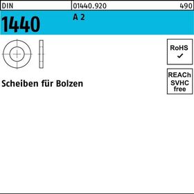 Scheibe DIN 1440 f.Bolzen 12x 25x 3 A 2 200 Stück - VPE: 200