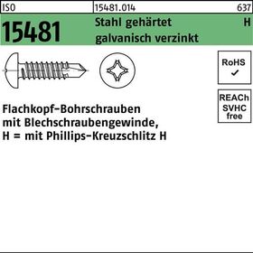 FLAKObohrschraube ISO 15481 PH ST 3,9x19-H Stahl gehärtet galv.verz. 1000St. - VPE: 1000