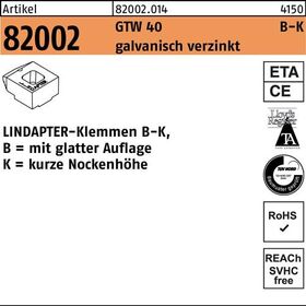 Klemmen R 82002 GTW 40 KM 12/4,5 galv.verz. 1 Stück LINDAPTER