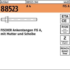 Ankerstange R 88523 FIS A M16x200 A 4 10 Stück FISCHER - VPE: 10