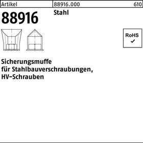 Sicherungsmuffe R 88916 f.HV M30 Stahl 5 Stück - VPE: 5