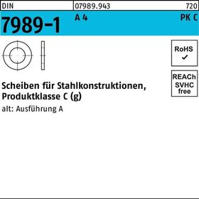 Unterlegscheibe DIN 7989-1 22/24x 39x8 A 4 50 Stück - VPE: 50