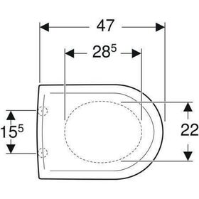 Geberit WC-Sitz 4U m De abnehmbar mit Absenkautomatik weiß