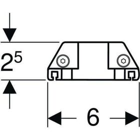 Geberit Steckdosenelement mit ComfortLight-Modul für WTU 750-900mm