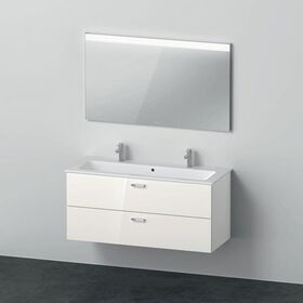 Duravit Badmöbel-Set XBASE 1230mm m Spieg. G WT 2 HL weiß hochglanz